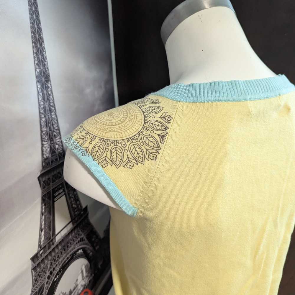Point Zero Soft Yellow Ribbed Top - Picture 5 of 7